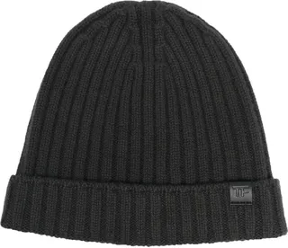 Ribbed-Knit Beanie Hat