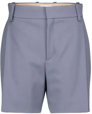 Wool twill shorts