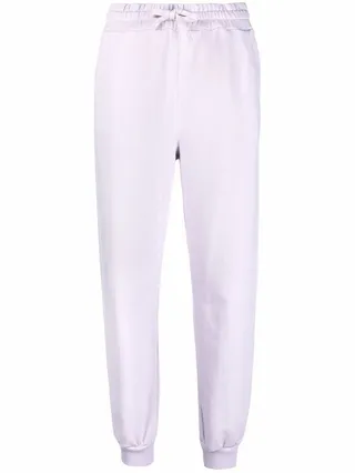 Logo-Print Drawstring Cotton Track Pants
