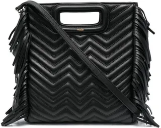 Quilted Fringed Tote Bag