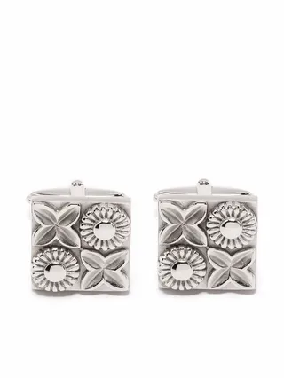 Embossed-Design Cufflinks