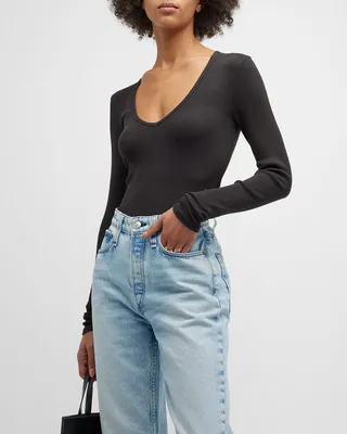 The Essential Rib Vee Top