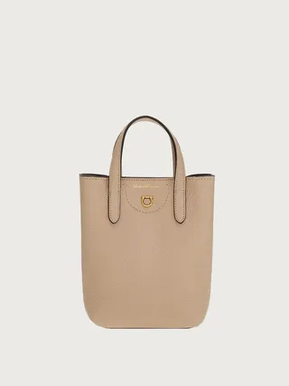 Ferragamo Women Gancini mini bag Beige