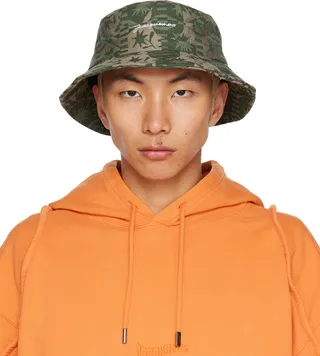 Jacquemus Khaki 'Le Bob Tecido' Bucket Hat