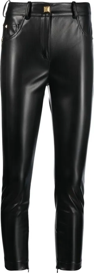 Cropped Skinny-Cut Trousers