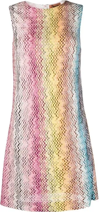 MISSONI- Zig Zag Motif Mini Dress