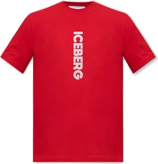 Iceberg Logo Printed Crewneck T-Shirt