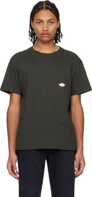 Nudie Jeans Green Leffe Pocket T-Shirt