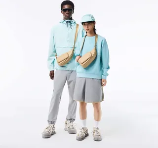Unisex Logo Print Shoulder Bag