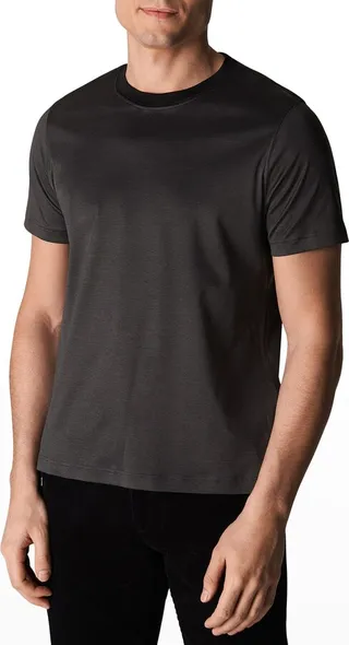 Men's Filo Di Scozia Pinstripe Jersey T-Shirt