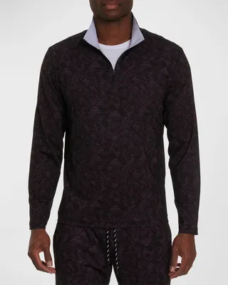 Men's Avelino Stretch Quarter-Zip Sweater