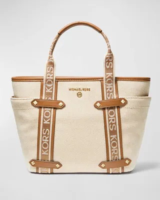 Small Logo Canvas Tote Bag