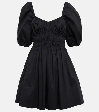 Faye cotton-blend poplin minidress