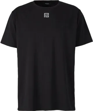 Balmain PB Logo-Printed Crewneck T-Shirt