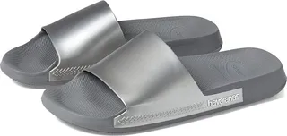 Havaianas Slide Classic Metallic Flip-Flop Sandal (Steel Grey) Women's Shoes