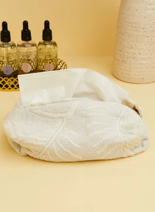 White Natural Tissue Box