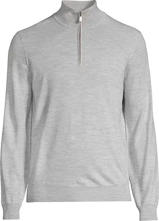 Wool Half-Zip Sweater
