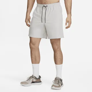 Nike Men's Dri-FIT Unlimited D.Y.E. 7" Unlined Versatile Shorts in Grey