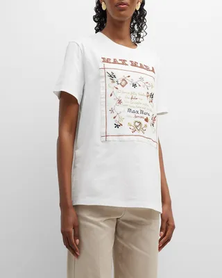 Logo Embroidered Short-Sleeve T-Shirt
