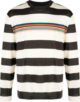 striped long-sleeve T-shirt