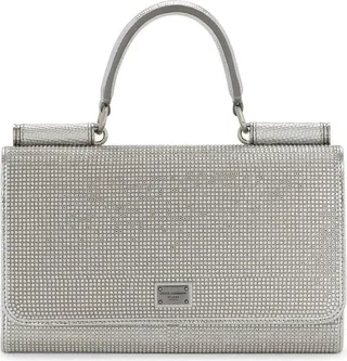 KIM DOLCE&GABBANA crystal-embellished logo mini bag