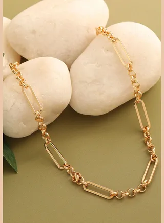 Gold Plated Party Designer Stone Layered Necklace For Women