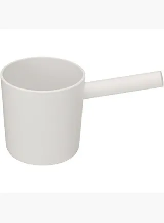 Polypropylene One Handle Pail, 13.5 x 26 x H 14.5 cm, White