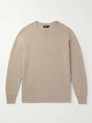 Oasi Cashmere and Linen-Blend Sweater