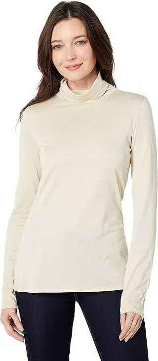 Pendleton Long Sleeve Turtleneck (Sand) Women's Clothing