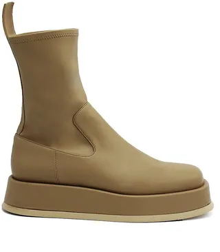 Gia x RHW Rosie 11 Platform Leather Ankle Boots