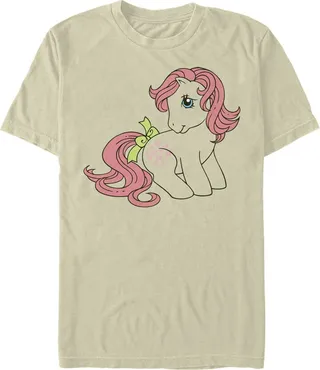 Men's My Little Pony Snuzzle Cutie Mark T-Shirt - Beige - 3X Large
