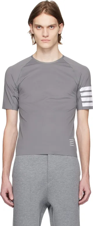 Thom Browne Gray Compression T-Shirt