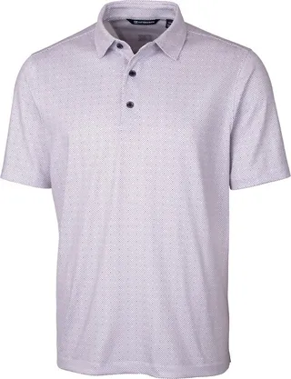 Cutter & Buck Pike Double Dot Print Stretch Mens Big and Tall Polo - College Purple - 4XB