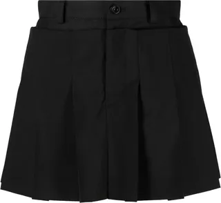 Pleat-Detail Shorts