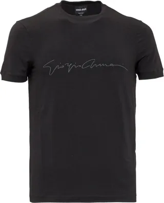 Giorgio Armani Logo Print Crewneck T-Shirt