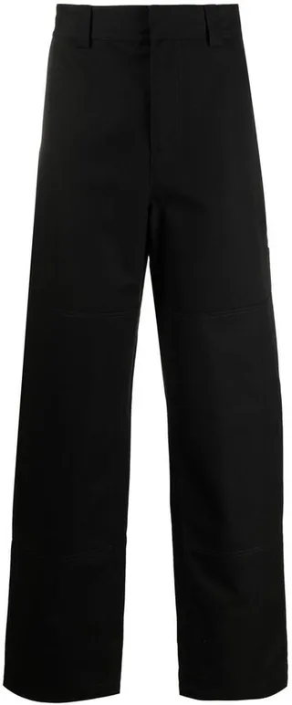 Diag Stripe straight-leg trousers