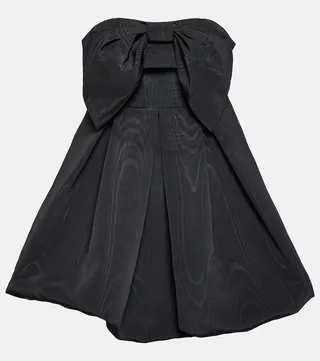 Kerrigan moire taffeta minidress