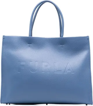 Embossed-Logo Tote Bag