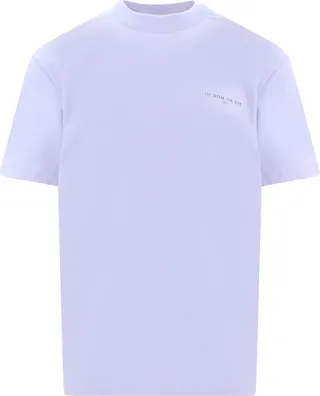 Cotton T-shirt with printed logo on the front