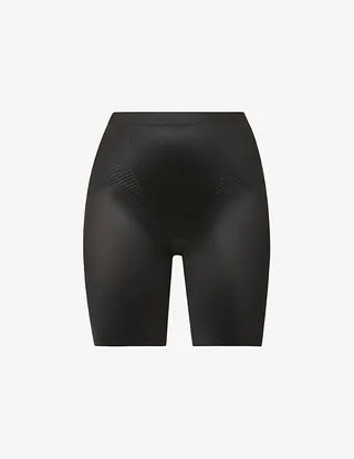 Womens Very Black Thinstincts® 2.0 High-rise Stretch-woven Shorts