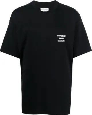slogan-print T-shirt