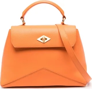 Diamond leather tote bag