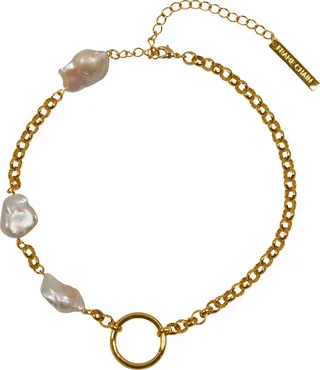 Cloudy Storm Baroque Pearl Glasses Chain