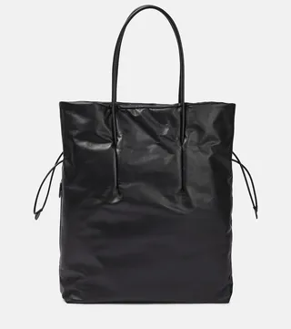 Polly leather tote bag
