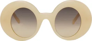 Loewe Beige Round Sunglasses