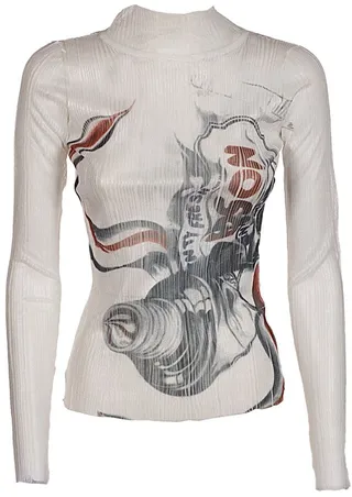 JW Anderson Printed Turtleneck Top