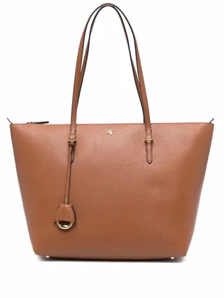 Pebbled-Texture Tote Bag