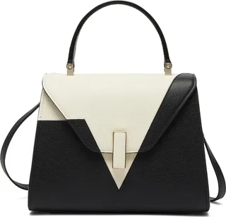 Mini Iside grained leather bag