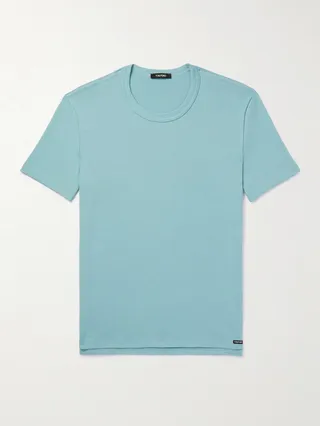 Slim-Fit Stretch-Cotton Jersey T-Shirt