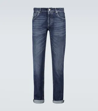 Straight-leg jeans